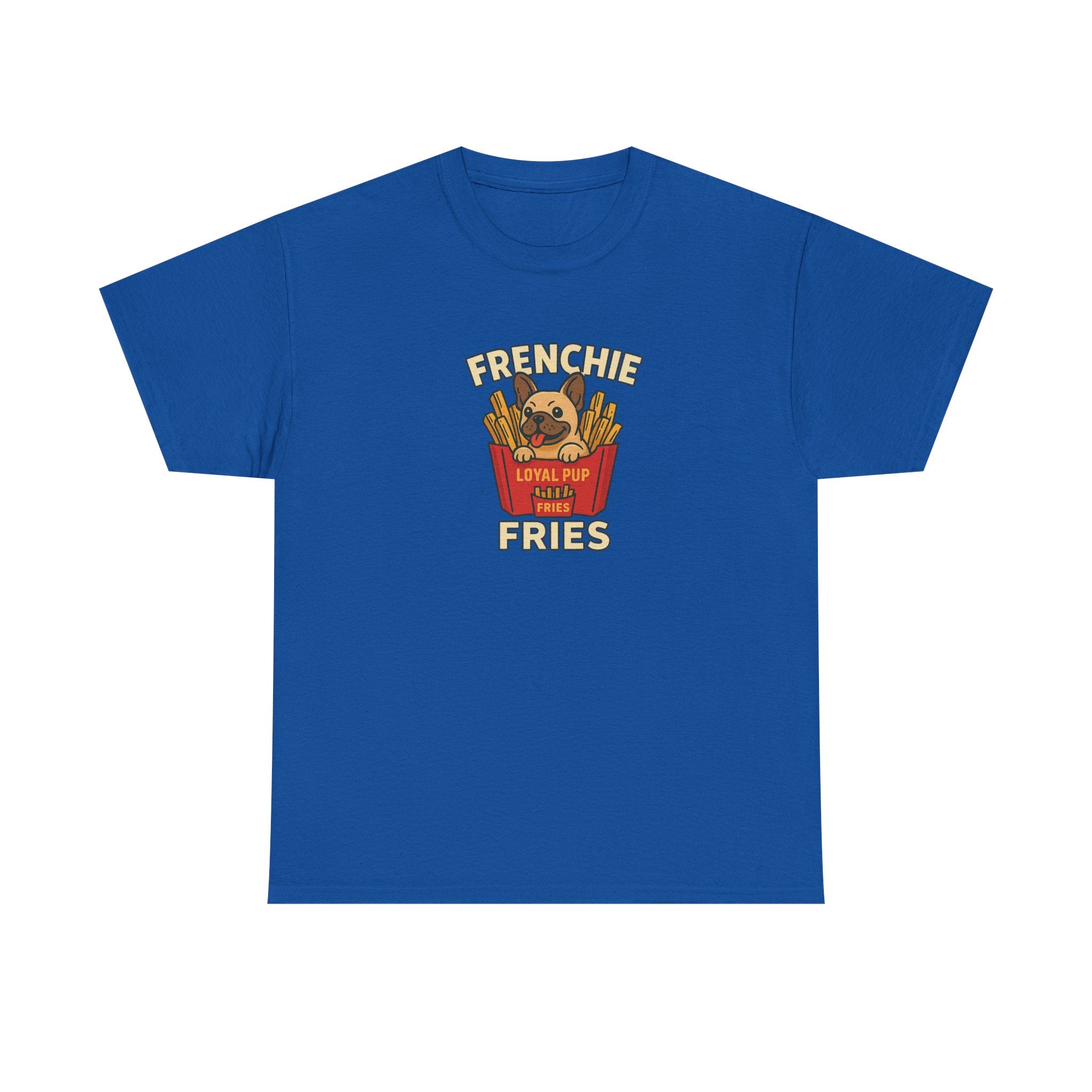 Frenchie & Fries Unisex Tee - Funny French Bulldog Shirt, Dog Lover Gift, Casual Pet Apparel