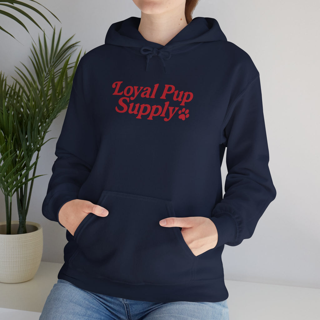 Loyal Pup Supply Hoodie, Cozy Sweatshirt for Dog Lovers, Perfect for Pet Owners, Gifts for Dog Moms, Cute Canine Apparel