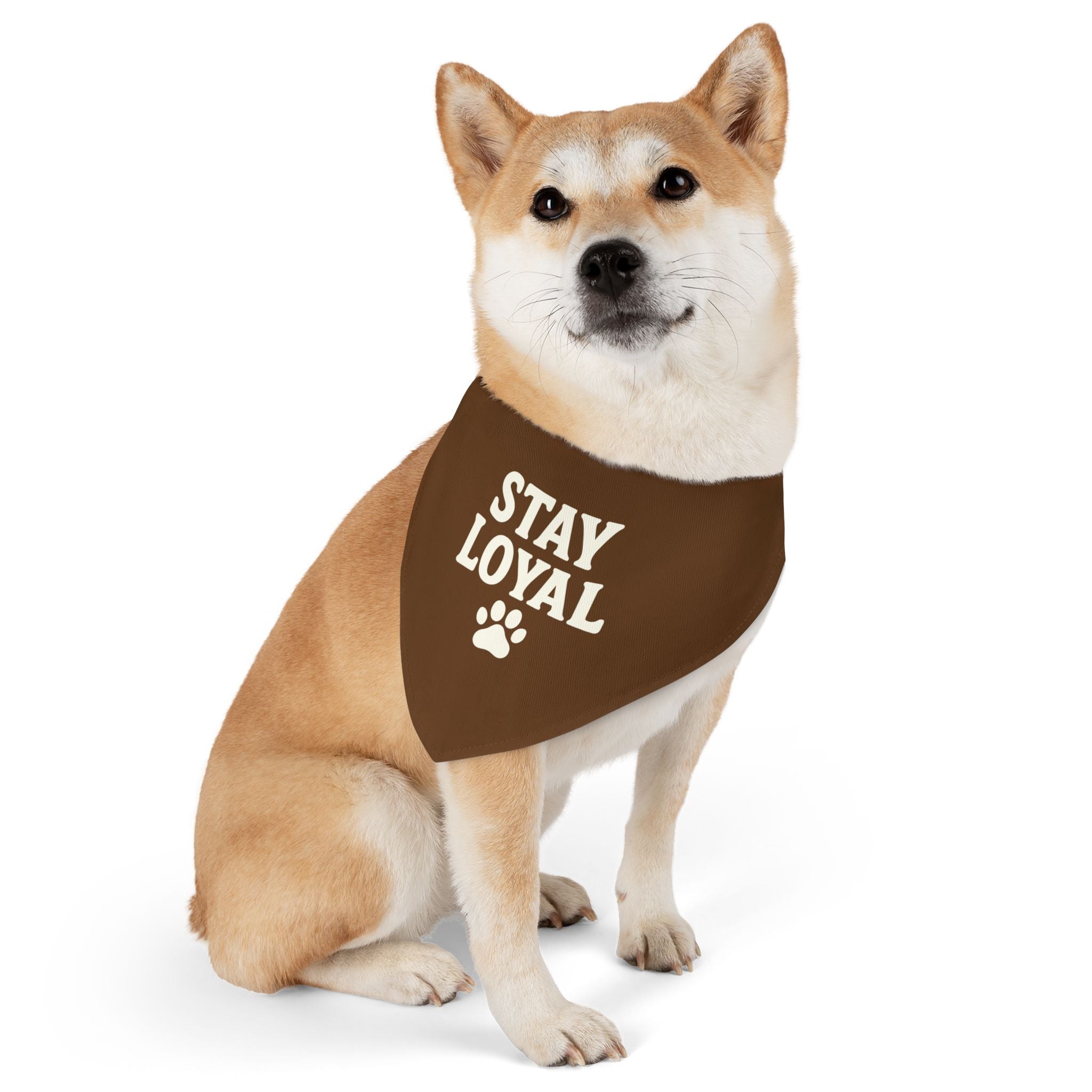 Stay Loyal Pet Bandana Collar, Cute Dog Accessories, Personalized Pet Gear, Gifts for Dog Lovers, Dog Bandana for Celebrations