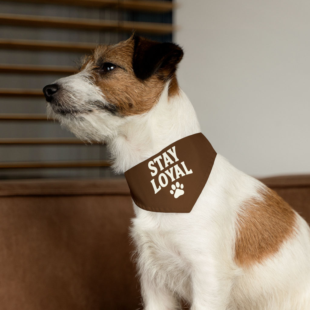 Stay Loyal Pet Bandana Collar, Cute Dog Accessories, Personalized Pet Gear, Gifts for Dog Lovers, Dog Bandana for Celebrations