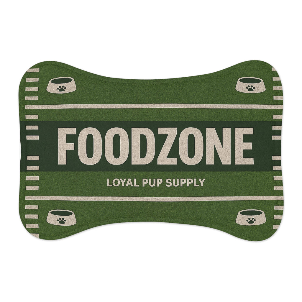 Foodzone Pet Feeding Mat- Football Field Dog Food Mat, Non-Slip Puppy Feeding Station, Loyal Pup Supply Exclusive - Accessories