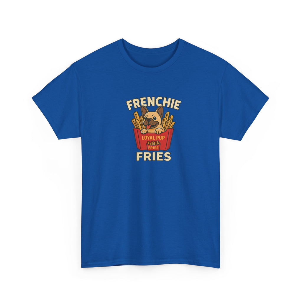 Frenchie & Fries Unisex Tee - Funny French Bulldog Shirt, Dog Lover Gift, Casual Pet Apparel