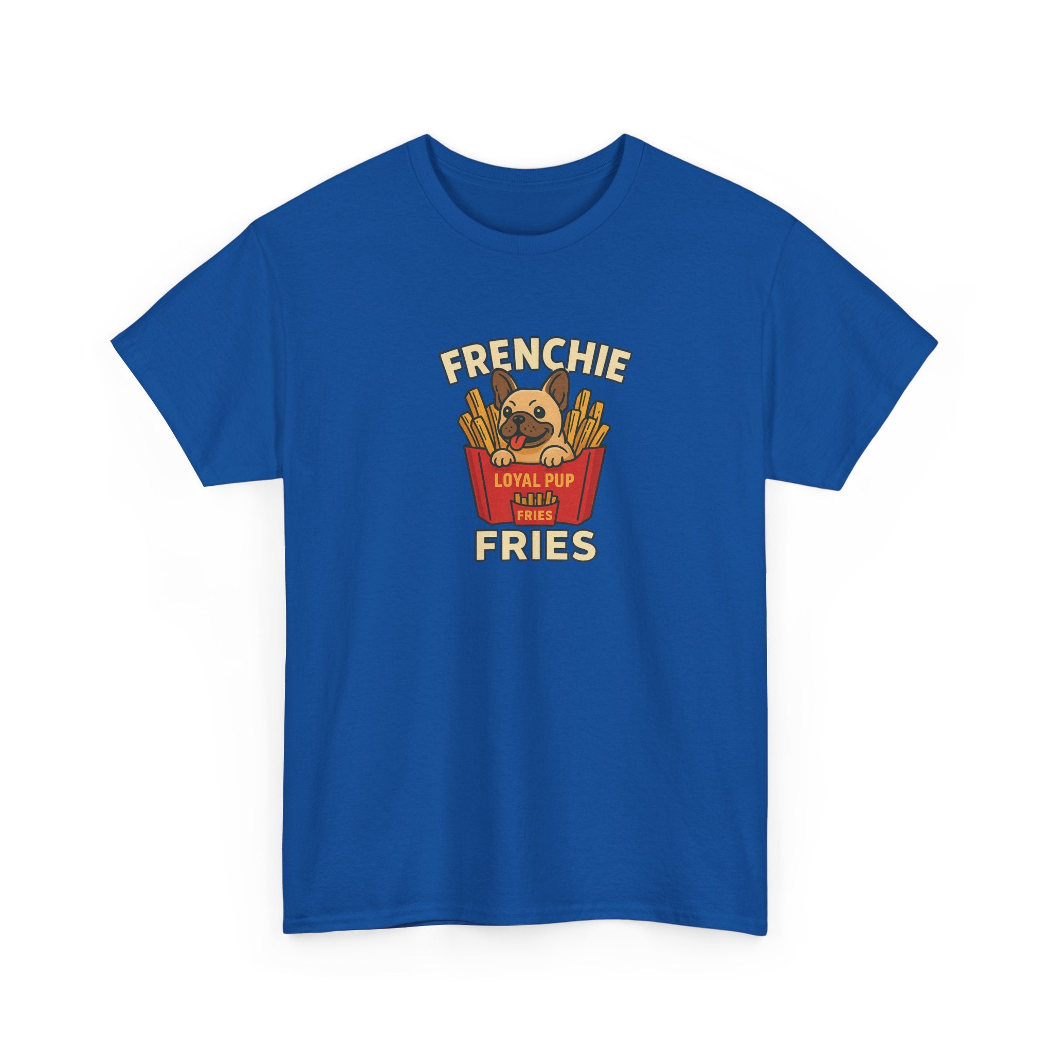 Frenchie & Fries Unisex Tee - Funny French Bulldog Shirt, Dog Lover Gift, Casual Pet Apparel