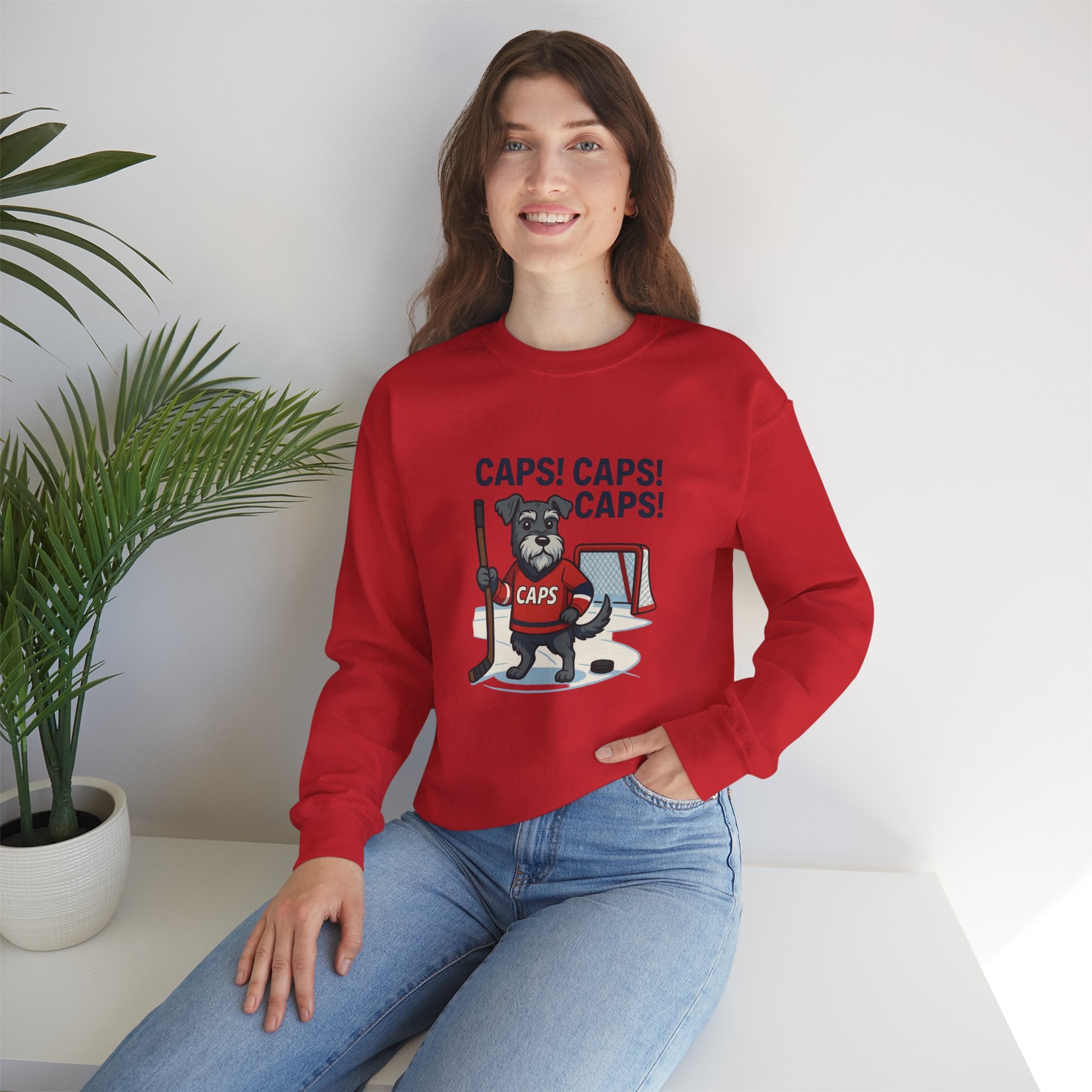 Schnauzer Hockey Sweatshirt – Funny Dog Lover’s Hoodie, Washington Hockey Fan Apparel, Unisex Winter Sweatshirt
