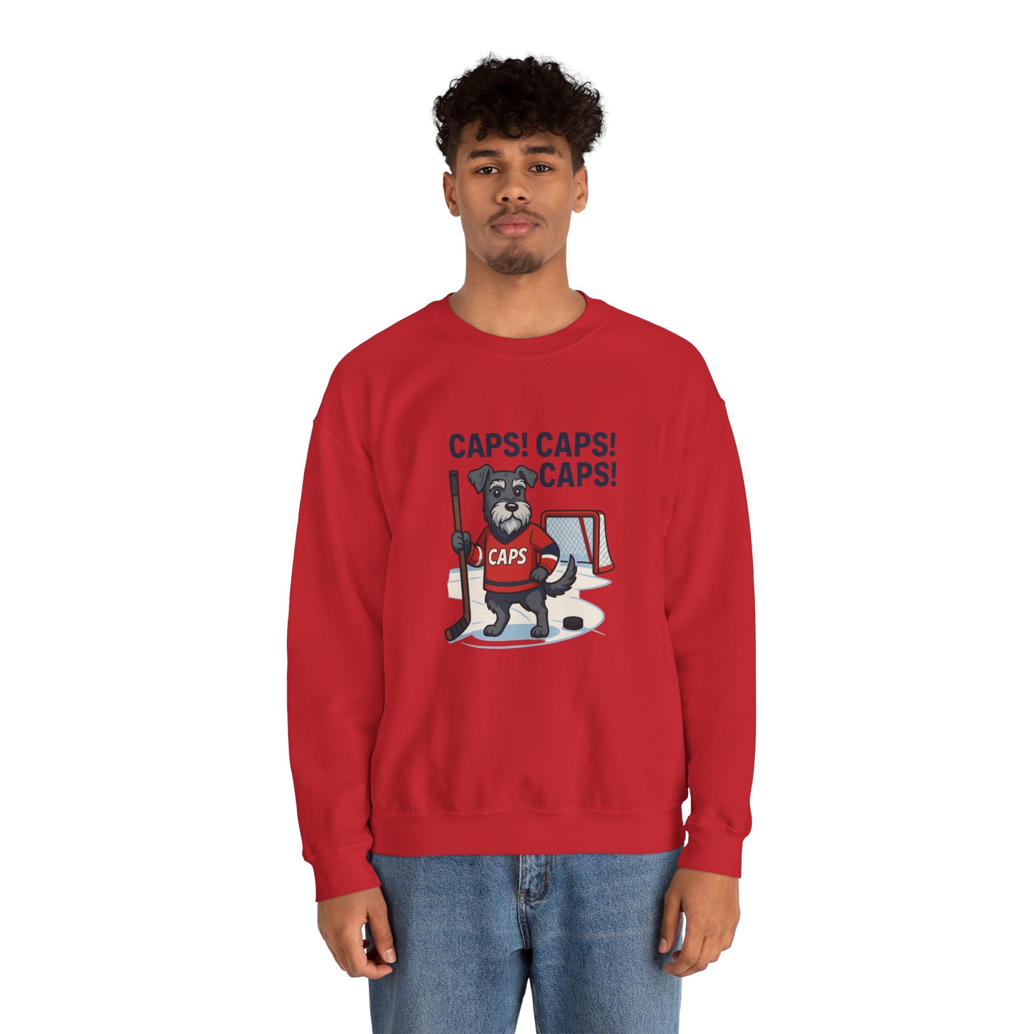 Schnauzer Hockey Sweatshirt – Funny Dog Lover’s Hoodie, Washington Hockey Fan Apparel, Unisex Winter Sweatshirt