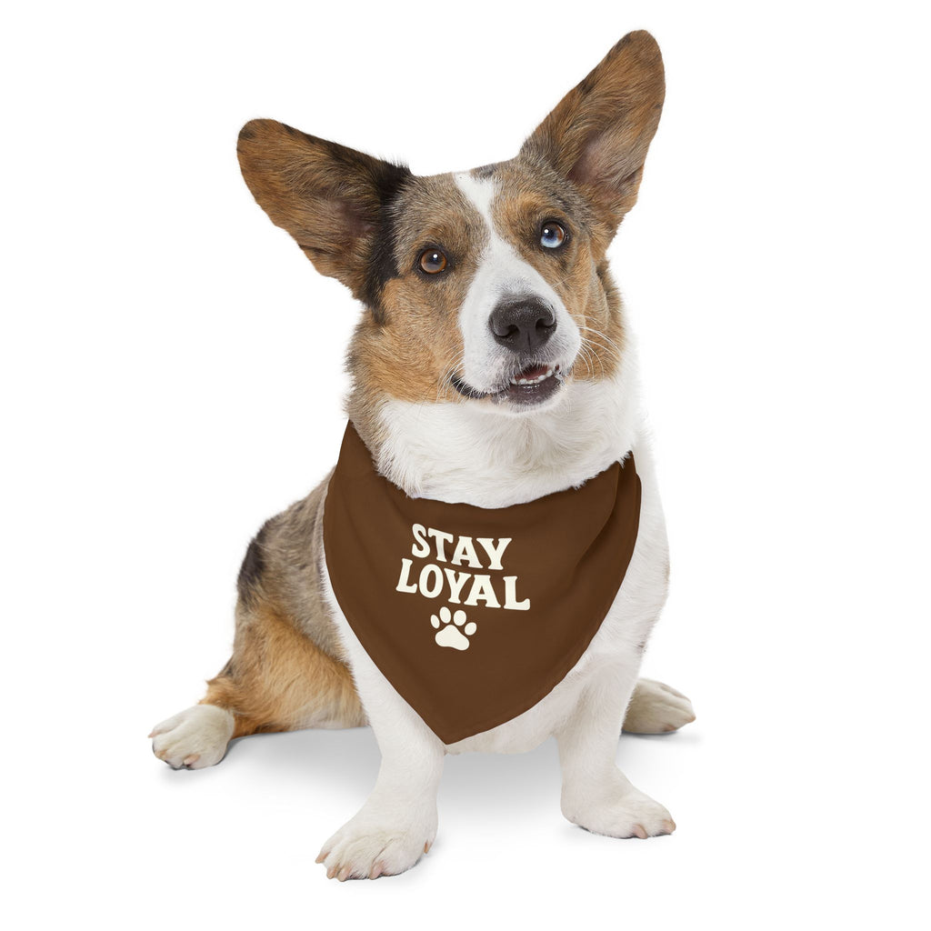 Stay Loyal Pet Bandana Collar, Cute Dog Accessories, Personalized Pet Gear, Gifts for Dog Lovers, Dog Bandana for Celebrations